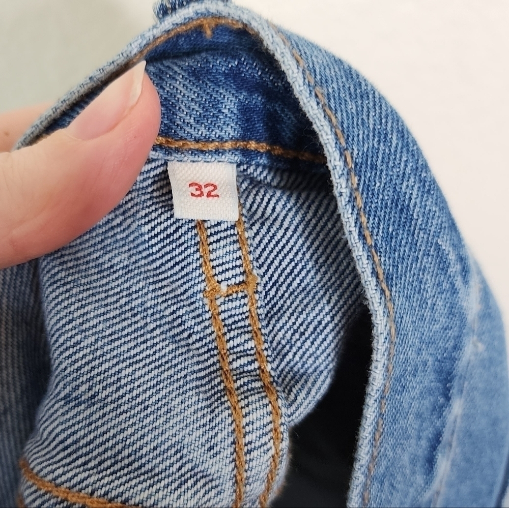 Levi's Deconstructed Denim Iconic Skirt 32 NWT - Picture 4 of 8